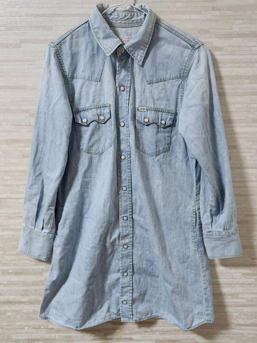 EarthMusic Denim Shirt Dress